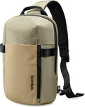 tomtoc 7L Sling Backpack Crossbody Bag for Men Women, EDC Daypack Chest Shoulder bag for 14-inch MacBook Pro M5, 13" MacBook Air/Pro, 13'' iPad Pro M5/iPad Air M3, Organized, Daily Use, Work, Travel-S