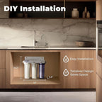 iSpring US31-NC Classic 3-Stage Under Sink Water Filtration System for Drinking, Reduces Chloramine, PFAS, Tankless Under Sink Water Filter, High Capacity Water Filter for Sink