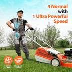 Portable Waist Fan - 14500mAh Rechargeable Battery, 67Hrs Cooling Belt Fan, 5 Powerful Speed & 360° Rotatable, Hands Free Clip On Waist With LED Light for Work Gift Camping Travel Outdoor