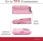 Compression Packing Cubes for Travel Organizers with Double Zipper, LeanTravel