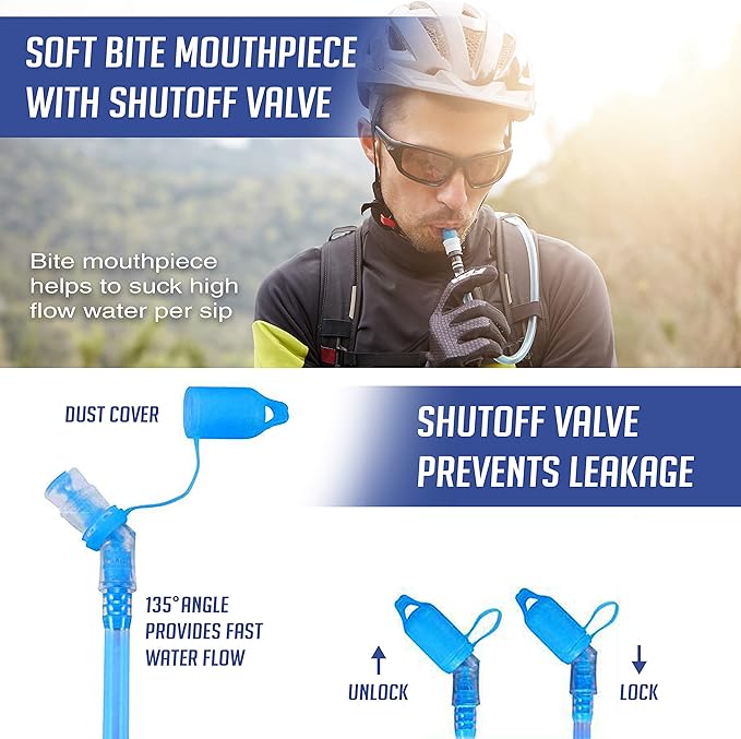 Sojourner Hydration Pack, Hydration Backpack - Water Backpack with 2l Hydration Bladder, Festival Essential - Rave Hydration Pack Hydropack Hydro for Hiking, Running, Biking, Festival Gear