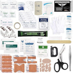 Everlit 180 Pieces Tactical First Aid Kit IFAK Molle EMT Pouch Outdoor Camping Emergency Kits for for Camping Boat Hunting Hiking Home Car Earthquake and Adventures