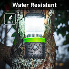 2Packs LED Camping Lantern Rechargeable 1000LM, 4500mAh Power Bank, IP44 Waterproof Lantern Flashlight for Hurricane Emergency, Hiking