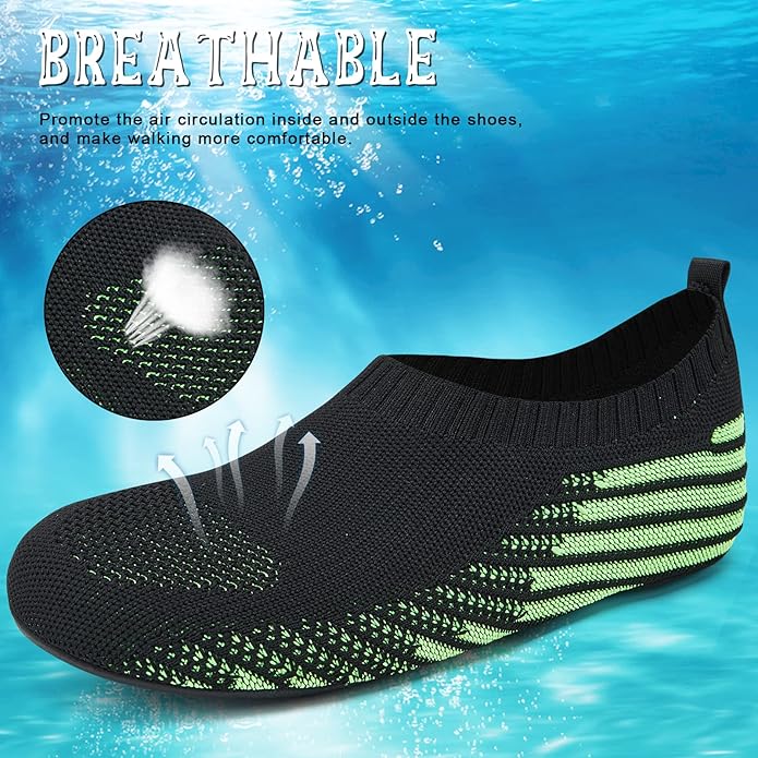 ANLUKE Womens Mens Water Shoes Barefoot Quick-Dry Aqua Socks for Beach Swim Surf Water Sport