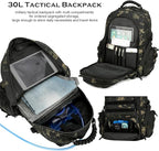 30L Military Tactical Backpack for Men 3 day Assault Pack Molle Daypack Army Hiking Rucksack (BlackMix)