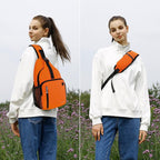 MOSISO Sling Backpack Bag, Crossbody Shoulder Bag Travel Hiking Daypack Chest Bag with Front Square Pocket&USB Charging Port