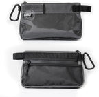 GOBAGS Production Zipper Bags - Electronics & Camera Accessories Bag - Cable organizer, Gear Accessory Pouch, Travel Camera Essentials (Small, Gray, 2 pack)