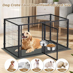 Kennel Bowls Mountable,2 Pack Dog Crate Water Bowl No Spill,Hanging Dog Bowl for Crate Cage,Stainless Steel Dogs Water Feeder Dish for Dogs Cats Bunny Ferret Bird