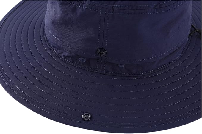 Connectyle Sun Hat for Men Women Outdoor UV Protection Safari Hat for Fishing Hiking Gardening Breathable Cowboy Hat UPF50