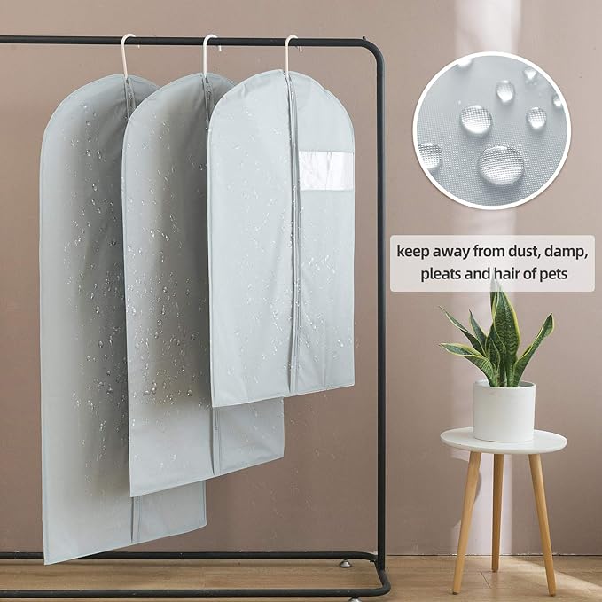 Suit Bags for Closet Storage, 43" Garment Bags for Hanging Clothes(Set of 4, 23.3'' X 43'')