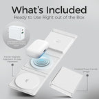 3 in 1 Magnetic Wireless Charger (White)