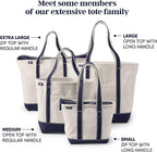 Lands' End Open Top Canvas Tote Bag
