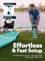 SLOOSH Inflatable Stand Up Paddle Board, 10'6" Paddle Boards with Premium Accessories, Non-Slip EVA Deck, Ultra-Light Carry Bag Pump, Ripple SUP for Youth & Adults of All Skill Levels
