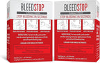 BleedStop™ First Aid Powder for Blood Clotting, Trauma Kit, Blood Thinner Patients, Camping Safety, and Survival Equipment for Moderate to Severe Bleeding Wounds or Nosebleeds (Double 4 Pack 15g)