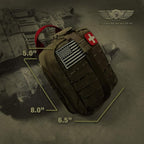 Everlit Survival Upgraded Survival First Aid Kit Emergency Gear Trauma Kit with 1000D Nylon Laser Cut Tactical EMT Pouch for Outdoor, Camping, Hunting, Hiking, Earthquake, Home, Office