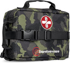 Surviveware 119 Pcs Comprehensive Premium Survival First Aid Kit - Medical Emergency Kit for Travel Camping Gear, Home Essentials & Outdoor Emergencies - HSA & FSA Eligible Survival Kit