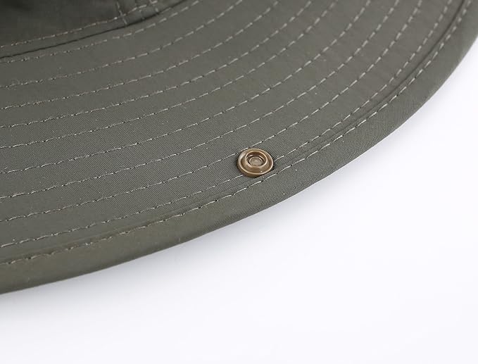 Connectyle Wide Brim Sun Hat for Men Breathable Cowboy Boonie Hat UPF 50+ Sun Protection Bucket Hat for Fishing Hiking