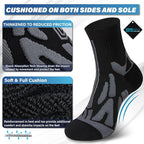 Hylaea Quarter Athletic Running Socks No Blister, Cushion Moisture Wicking Socks for Cycling Sport