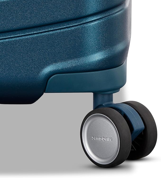 Framelock Max 21” Carry-On Hardshell Zipperless Luggage - Highly Secure Integrated Eazylock™ Mechanism - RightHeight™ Adjustable Handle System - 360° Spinner Wheels - Airline Approved - Emerald Teal