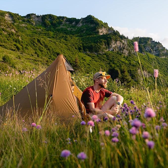 Night Cat Ultralight Tent 1 Person for Professional Backpacker Hiker 2 LBS Only Lanshan Backpacking Bivvy Ground Tent Heavy Rain Waterproof Trekking Pole Not Included