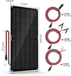 OYMSAE12V Solar Battery Charger ，10W Waterproof Solar Battery Maintainer,Portable Solar Panel Charger with Upgraded MPPT Controller for Car, Motorcycle, Boat, Marine, RV, Trailer, Tractor,Truck, etc