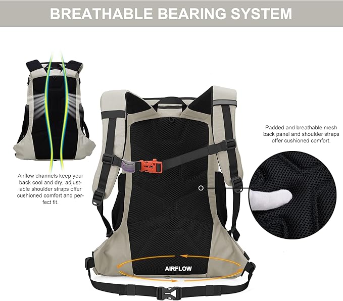 MOUNTAINTOP Hiking Backpack 35L Travel Backpack Lightweight Daypack for Men&Women Outdoor Camping