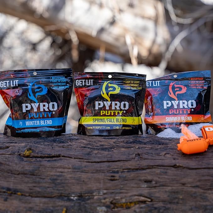 Phone Skope Pyro Putty: Waterproof Survival Fire Starter for Emergency Preparedness, Fire Starters for Campfires - Survival Gear and Supplies