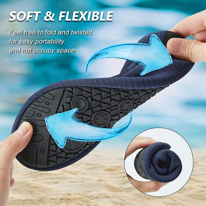 Deevike Water Shoes for Women Men Barefoot Quick-Dry Aqua Socks Slip-on for Beach Swim Surf Yoga Exercise