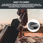 Travel Pillow uses Memory Foam to Support Neck Comfort, car Travel, Compact,Airplane Sleep Pillow Gray