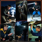 YNYS led headlamp Rechargeable,60H Bright Headlights with Sensor&Digital Display, Zoomable,12 Modes,120°Adjustable,Waterproof Head lamp for Working Camping Fishing Hiking