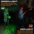 EverBrite Rechargeable Headlamp - 350 Lumens Headlight with Red/Green Light and Tail Light, 7 Lighting Modes with Memory Function, Perfect for Trail Running, Camping and Hiking