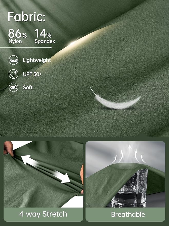 FREE SOLDIER Men's Outdoor Cargo Hiking Pants with Belt Lightweight Waterproof Quick Dry Tactical Pants Nylon Spandex