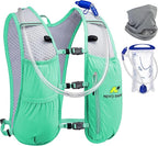 N NEVO RHINO Running Hydration Vest for Women 1.5L Water Bladder Backpack 5L Small -Lightweight Breathable Hydration Vest for Hiking Trail Running Cycling Marathon for Women