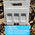 Ice Pack Divider for YETI Coolers - Four Sizes to Fit The YETI Tundra Haul, 35, 45, 65, Roadie 48, 60 - YETI Cooler Accessories - Freezable YETI Accessories