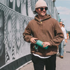 Farsea Insulated Water Bottle With Paracord Handle, Protective Silicone Boot and 2 Lids (Straw Lid & Spout Lid), Stainless Steel Water Bottle Wide Mouth, Double Wall Sweat-Proof BPA-Free, 24 oz