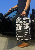 AMERICANPHOENIX 45L Elite Tactical Backpack | 3X Stronger Work & Military Backpack | Water Resistant and Heavy Duty | 3 Day MOLLE Bug Out Bag (Black Ice)