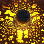 Cat & Dog Solar Lantern Outdoor, yeuago Waterproof Garden Lights with Paw Prints - Memorial Gifts for Pet Lovers, Christmas Decor for Backyard, Patio