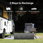 ZeroKor Portable Power Station, 100W 110V Power Pack with AC Outlet, Portable Solar Generator 146Wh External Battery with DC USB C QC3.0 for Smart Devices Camping Home RV VanLife(without Solar Panel)