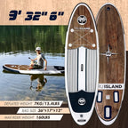 TRUISLAND Inflatable Paddle Board, Stand Up Paddle Board with Backpack, Non-Slip Thickened Deckpad, Waterproof Phone Case, Leash, Paddle, Hand Pump