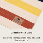 Chubbuck 100% Wool Blanket Camping (60" x 84") - Large Warm Blanket for Camping, Emergency, Outdoor Concerts and Home Use - Fire Retardant, Soft and Warm Blankets for Winter (Lighthouse)