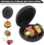 Camping Stove Burners Gas Refill Adapters EN417 Lindal Valve Canister Shifter Backpacking Stove Refill Adapter Valve Kit for Propane/Isobutane/Butane Gas Tank 3 PCS