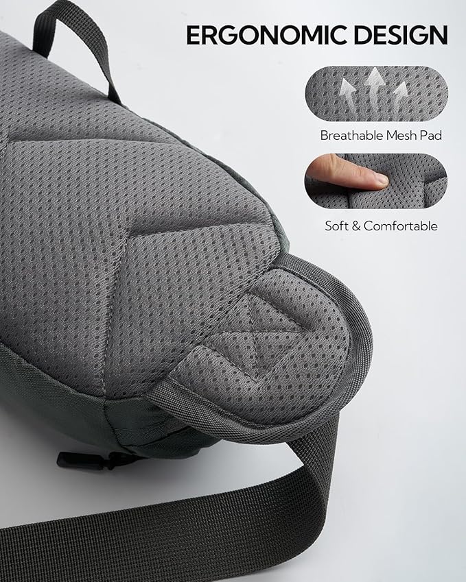 WATERFLY Fanny Pack Waist Bag: Hiking Water Bottle Holder with Strap Waist Pack for Women Men Hydration Hip Packs for Running Walking Traveling-Gray