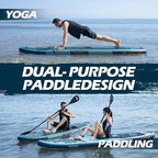 InnoExpo 11' Inflatable Stand Up Paddle Boards with Premium Accessories, Wide Stable SUP Paddle Board Design, Non-Slip Comfort Deck for Youth & Adults