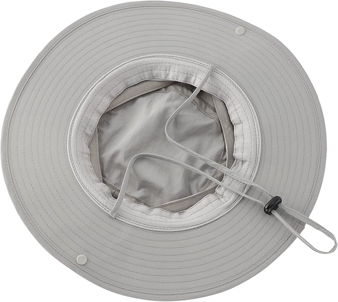 Connectyle Wide Brim Sun Hat for Men Breathable Cowboy Boonie Hat UPF 50+ Sun Protection Bucket Hat for Fishing Hiking