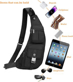 NICGID Sling Bag Chest Shoulder Backpack Crossbody Bags Casual Daypack for Men Women (Grey-013)