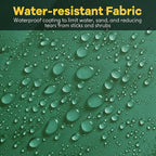 UNIKOME Lightweight & Waterproof Outdoor Camping Travel Blanket, Puffy Down Alternative With corner loops, 75"52", Green