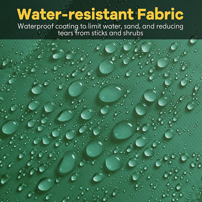 UNIKOME Lightweight & Waterproof Outdoor Camping Travel Blanket, Puffy Down Alternative With corner loops, 75"52", Green