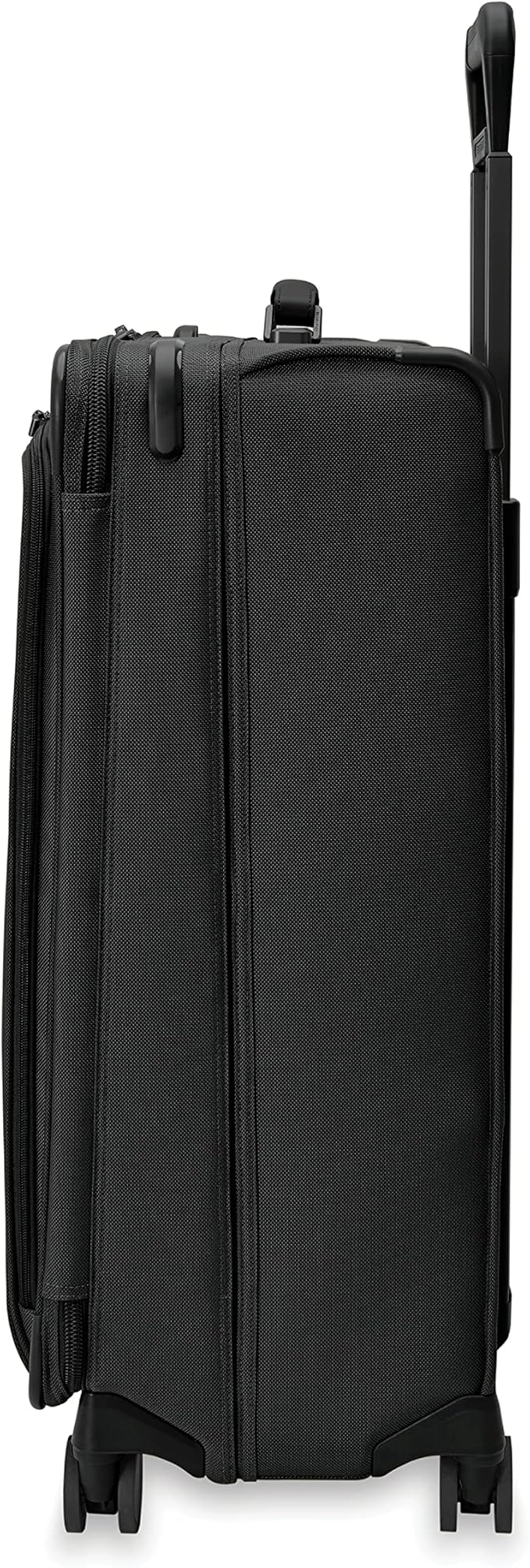 Briggs & Riley 29" Large Expandable Spinner - Checked Luggage for Travel, Suitcases with Wheels, Softside Rolling Bag for Men & Women, Self-Repairing Zipper - Baseline Collection, Black