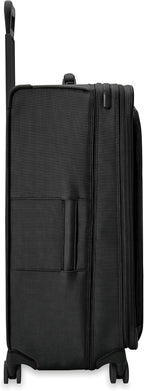 Briggs & Riley 31" Extra Large Expandable Spinner - Checked Luggage for Travel, Suitcases with Wheels, Softside Rolling Bag for Men & Women, Self-Repairing Zipper - Baseline Collection, Black