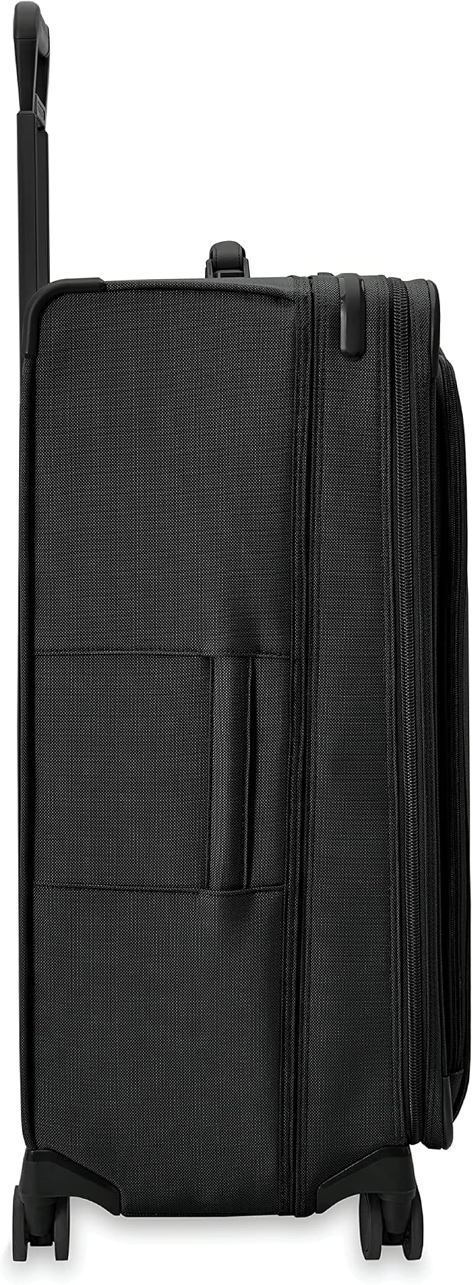 Briggs & Riley 31" Extra Large Expandable Spinner - Checked Luggage for Travel, Suitcases with Wheels, Softside Rolling Bag for Men & Women, Self-Repairing Zipper - Baseline Collection, Black
